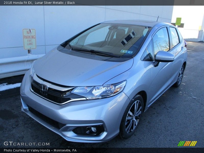 Lunar Silver Metallic / Black 2018 Honda Fit EX