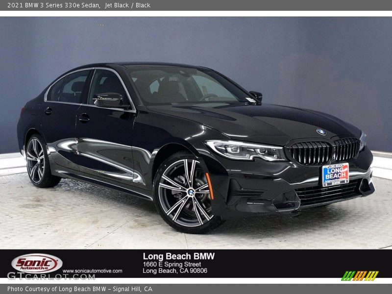 Jet Black / Black 2021 BMW 3 Series 330e Sedan