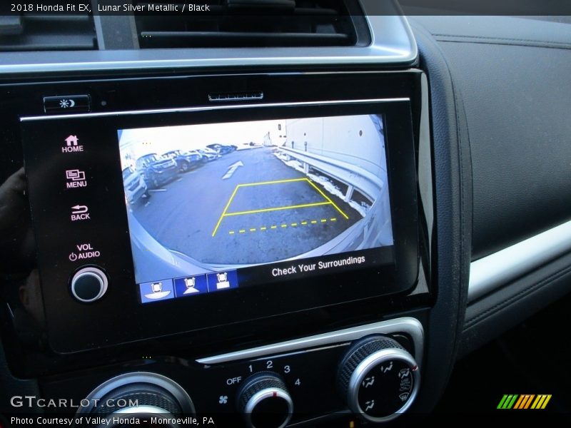 Lunar Silver Metallic / Black 2018 Honda Fit EX