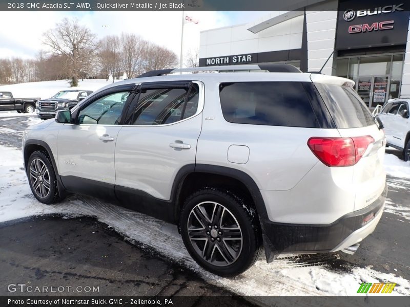 Quicksilver Metallic / Jet Black 2018 GMC Acadia SLT AWD