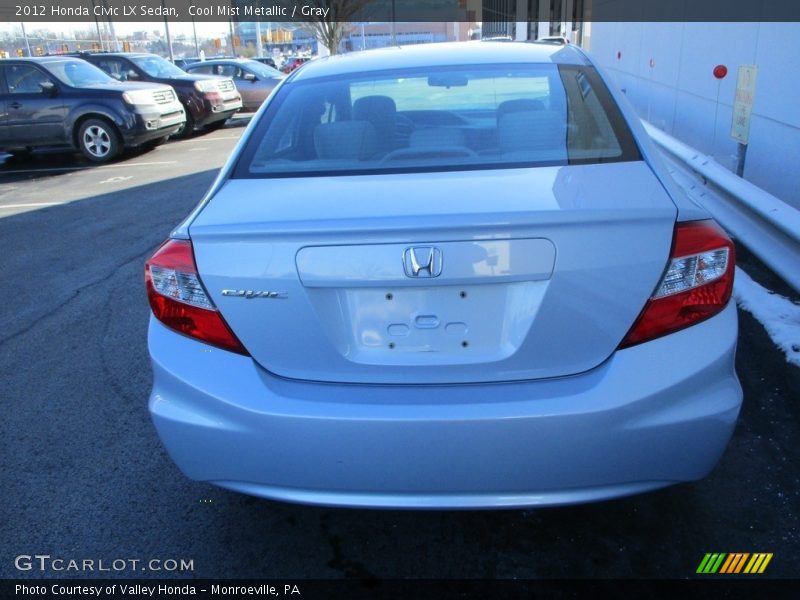 Cool Mist Metallic / Gray 2012 Honda Civic LX Sedan
