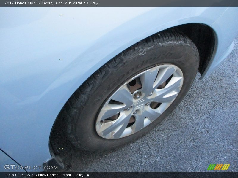 Cool Mist Metallic / Gray 2012 Honda Civic LX Sedan