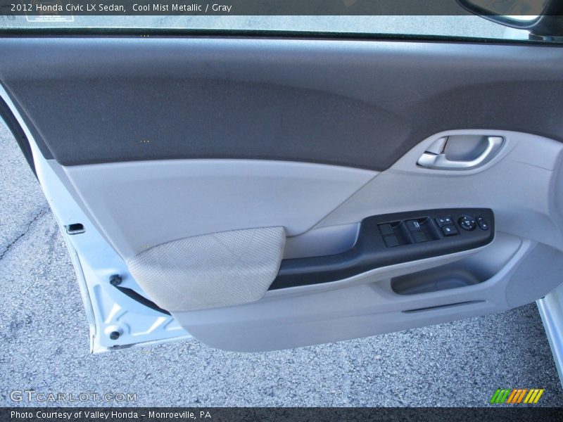 Cool Mist Metallic / Gray 2012 Honda Civic LX Sedan