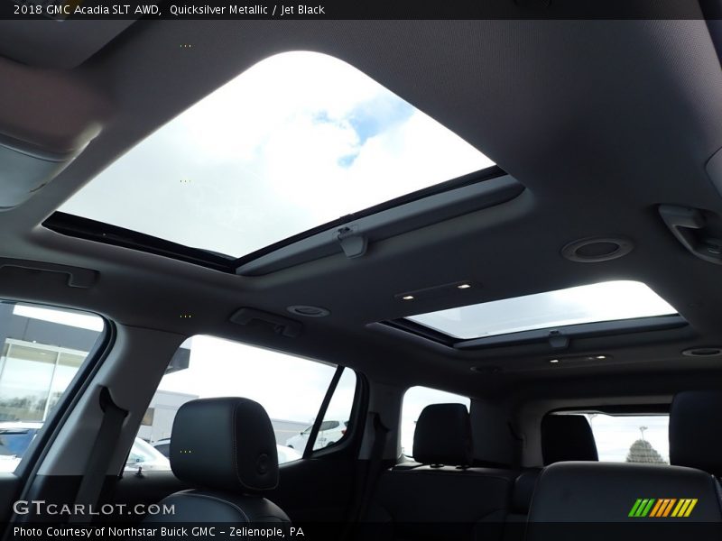 Quicksilver Metallic / Jet Black 2018 GMC Acadia SLT AWD