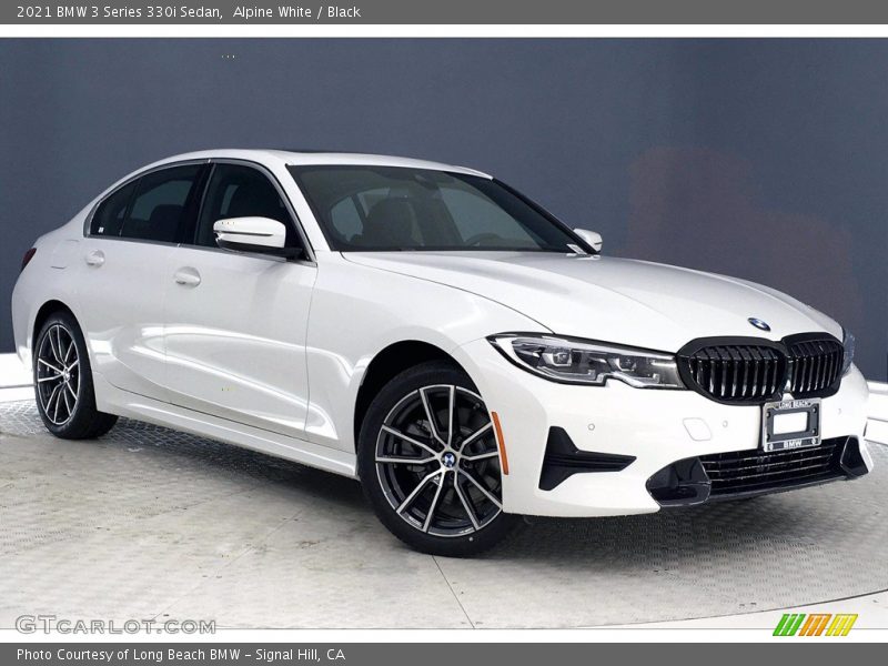 Alpine White / Black 2021 BMW 3 Series 330i Sedan