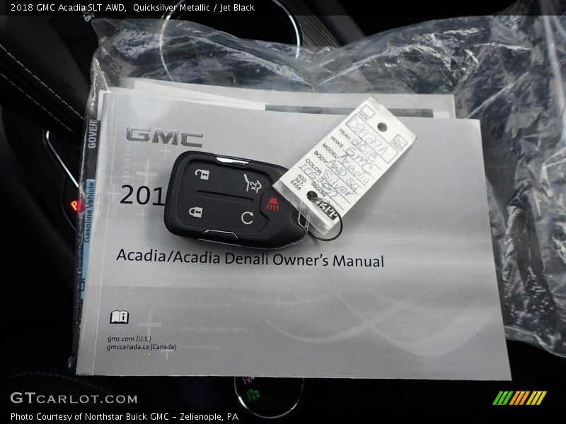 Quicksilver Metallic / Jet Black 2018 GMC Acadia SLT AWD