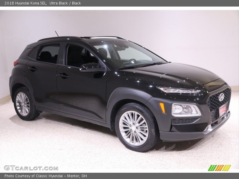 Ultra Black / Black 2018 Hyundai Kona SEL