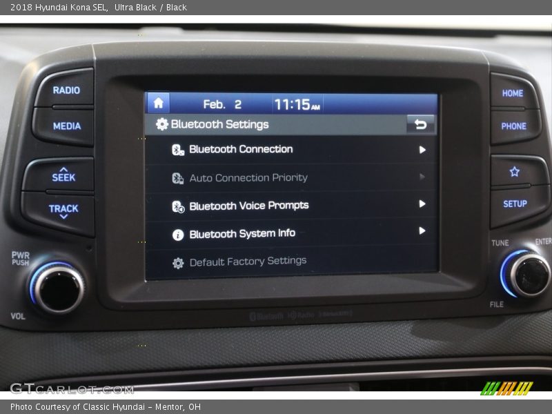 Ultra Black / Black 2018 Hyundai Kona SEL
