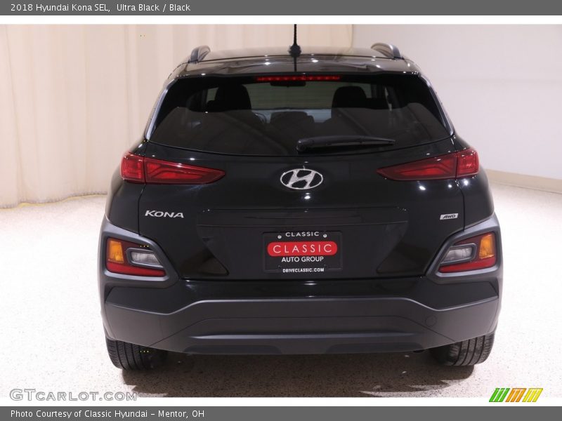 Ultra Black / Black 2018 Hyundai Kona SEL