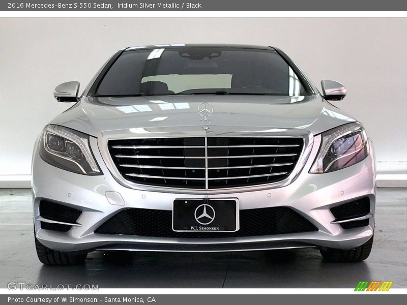 Iridium Silver Metallic / Black 2016 Mercedes-Benz S 550 Sedan