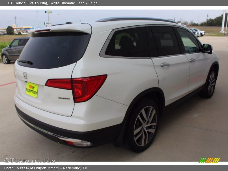 White Diamond Pearl / Beige 2018 Honda Pilot Touring