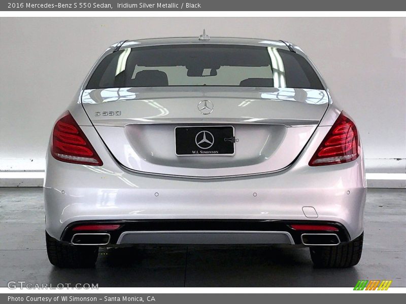 Iridium Silver Metallic / Black 2016 Mercedes-Benz S 550 Sedan