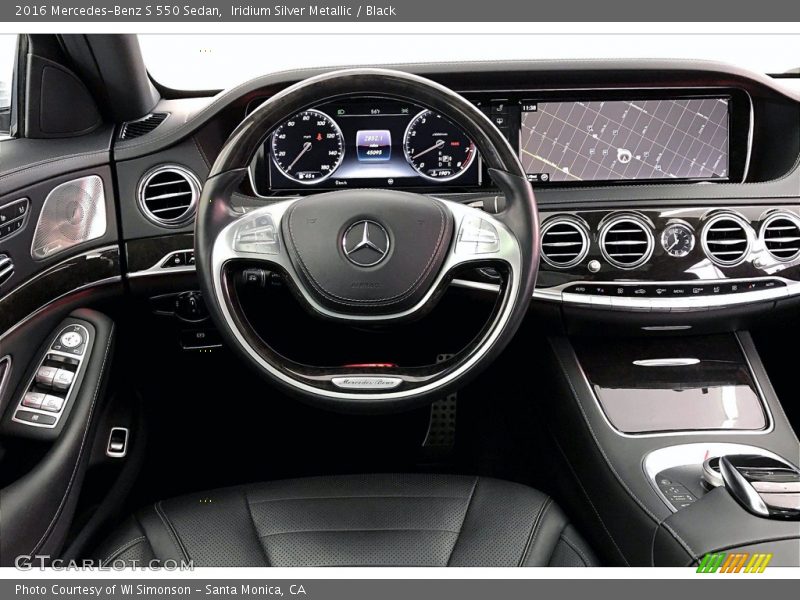 Iridium Silver Metallic / Black 2016 Mercedes-Benz S 550 Sedan