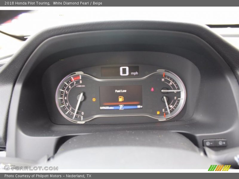 White Diamond Pearl / Beige 2018 Honda Pilot Touring