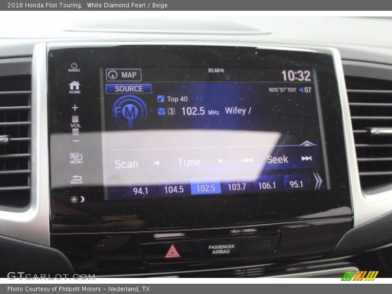 White Diamond Pearl / Beige 2018 Honda Pilot Touring