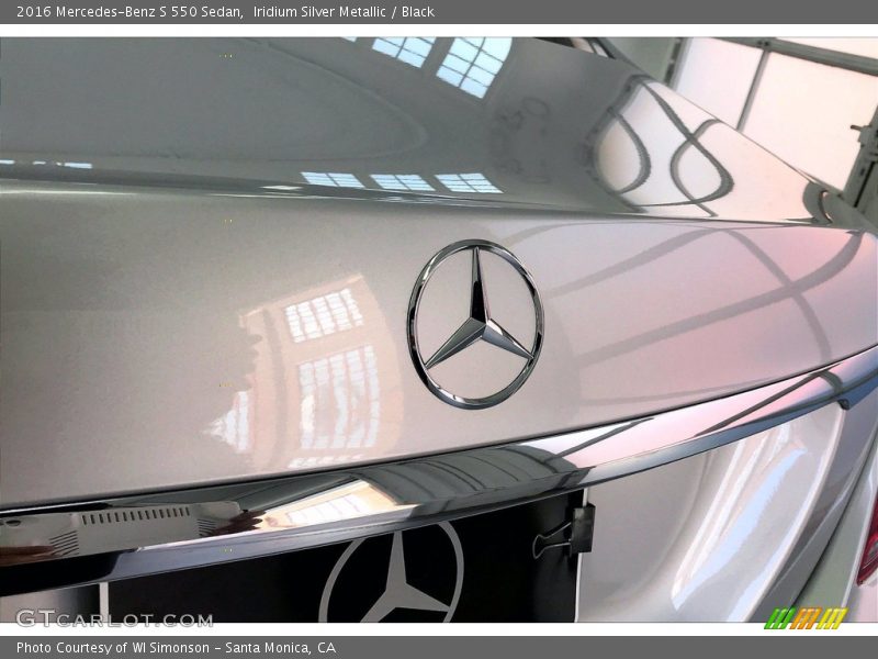 Iridium Silver Metallic / Black 2016 Mercedes-Benz S 550 Sedan