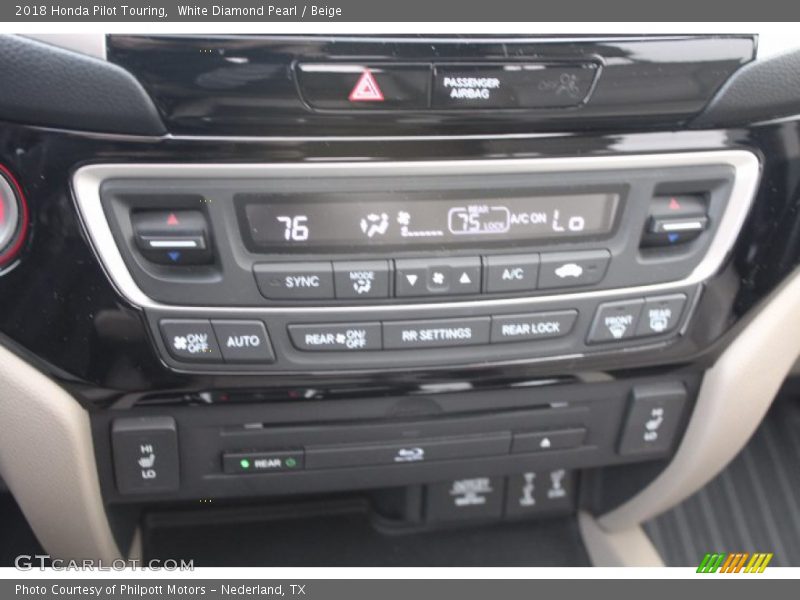 White Diamond Pearl / Beige 2018 Honda Pilot Touring