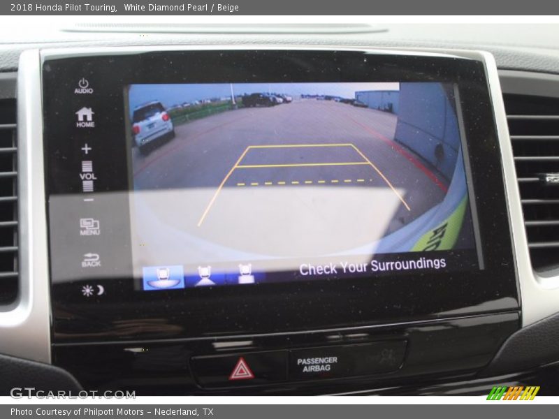 White Diamond Pearl / Beige 2018 Honda Pilot Touring