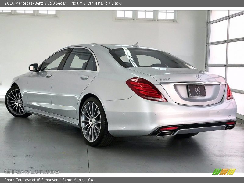 Iridium Silver Metallic / Black 2016 Mercedes-Benz S 550 Sedan