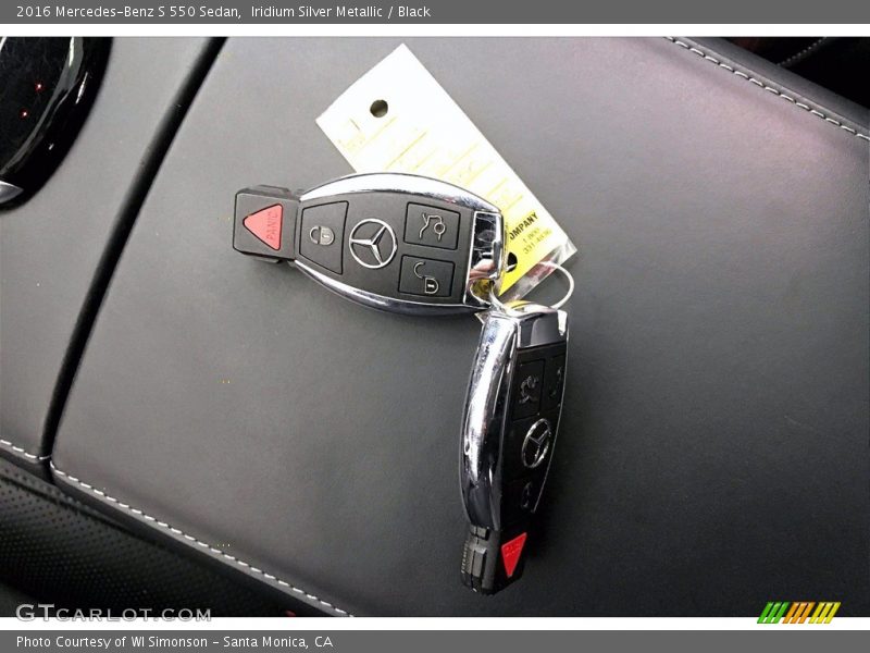 Iridium Silver Metallic / Black 2016 Mercedes-Benz S 550 Sedan