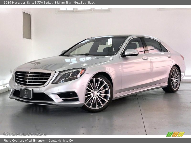 Iridium Silver Metallic / Black 2016 Mercedes-Benz S 550 Sedan