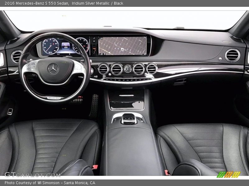 Iridium Silver Metallic / Black 2016 Mercedes-Benz S 550 Sedan