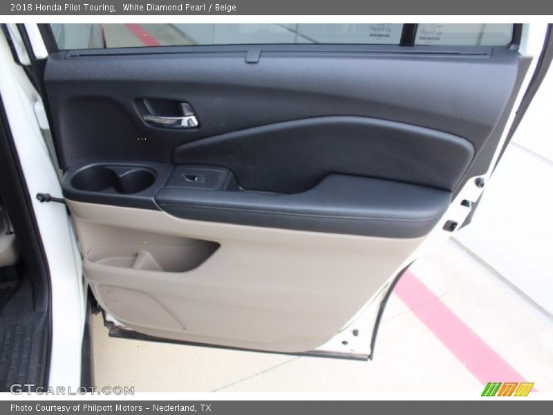 White Diamond Pearl / Beige 2018 Honda Pilot Touring