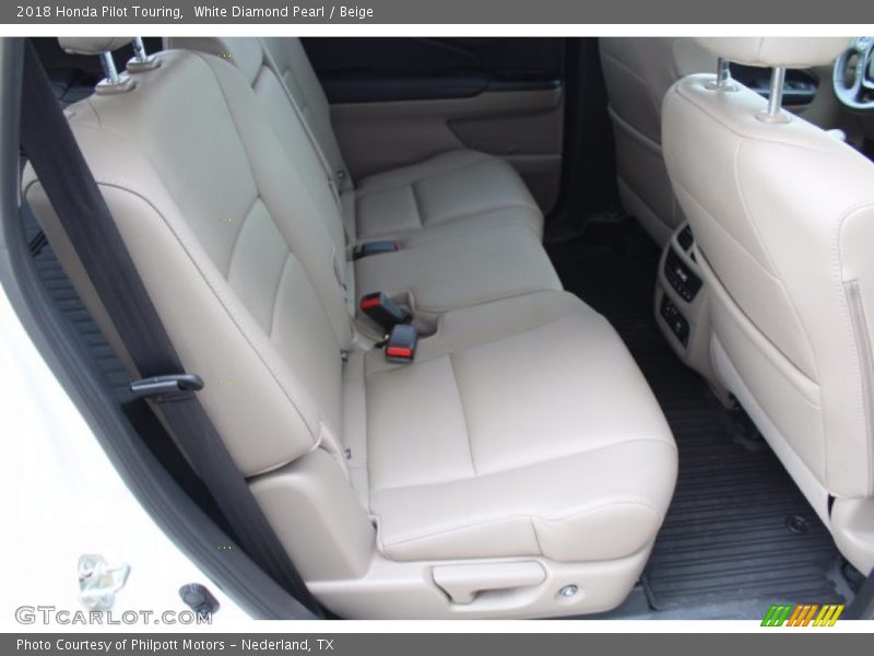 White Diamond Pearl / Beige 2018 Honda Pilot Touring