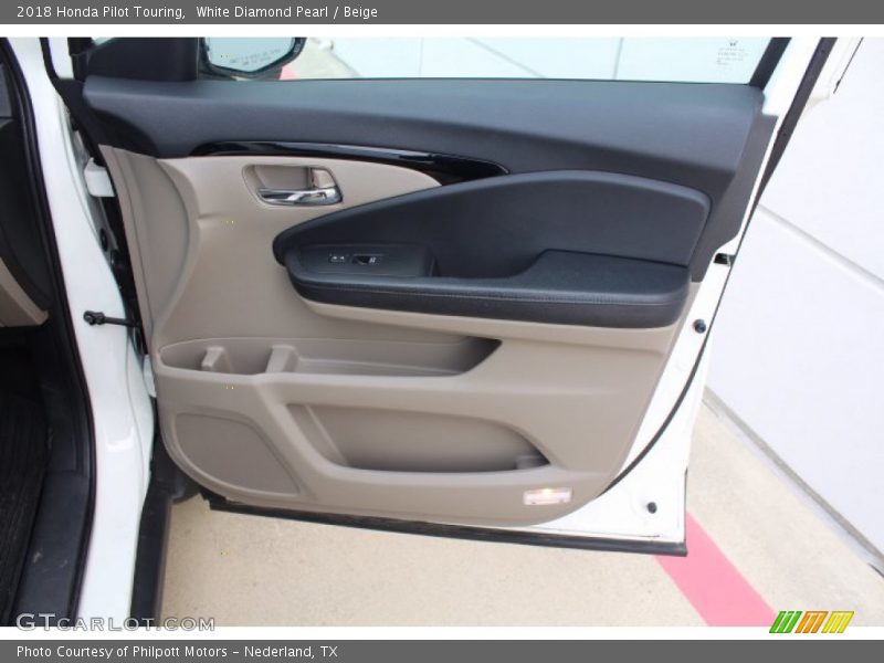 White Diamond Pearl / Beige 2018 Honda Pilot Touring