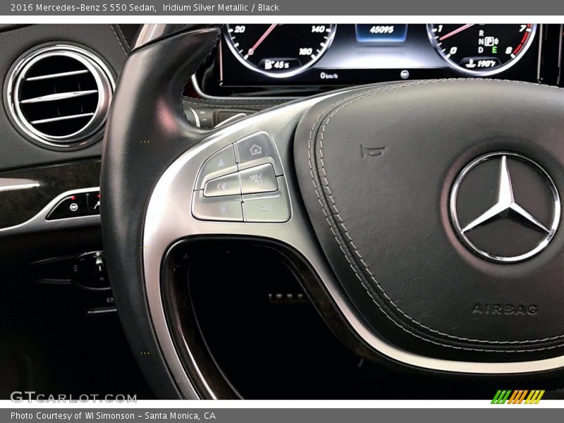 Iridium Silver Metallic / Black 2016 Mercedes-Benz S 550 Sedan