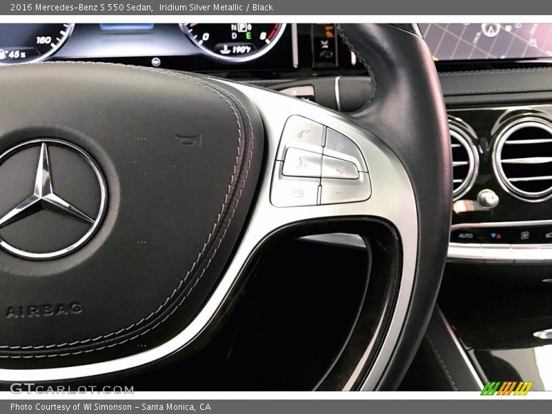 Iridium Silver Metallic / Black 2016 Mercedes-Benz S 550 Sedan