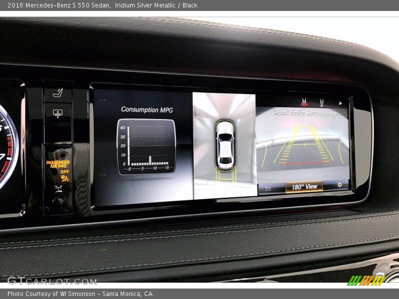Iridium Silver Metallic / Black 2016 Mercedes-Benz S 550 Sedan