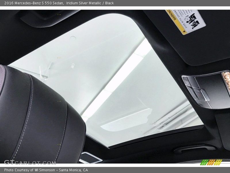 Iridium Silver Metallic / Black 2016 Mercedes-Benz S 550 Sedan