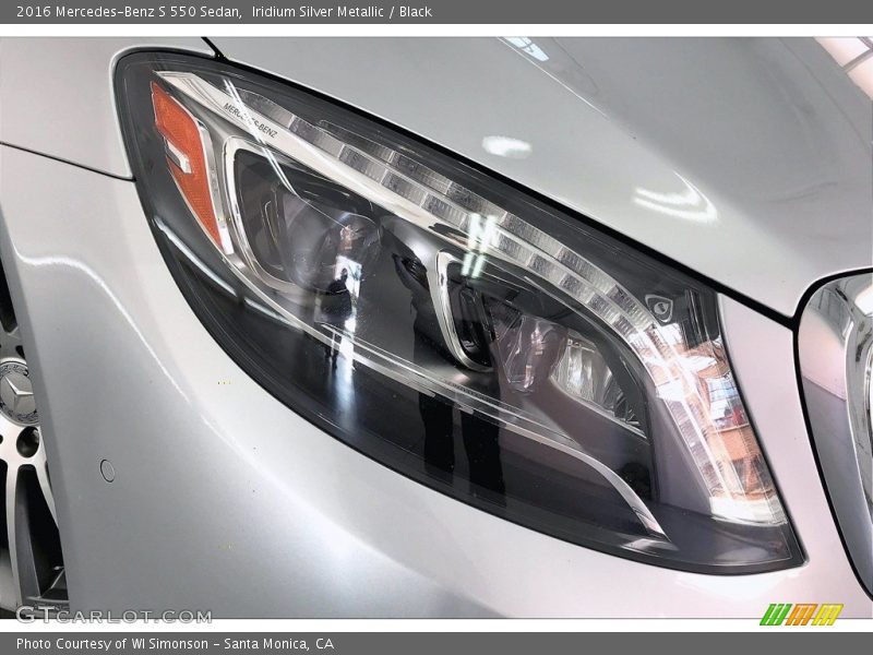 Iridium Silver Metallic / Black 2016 Mercedes-Benz S 550 Sedan