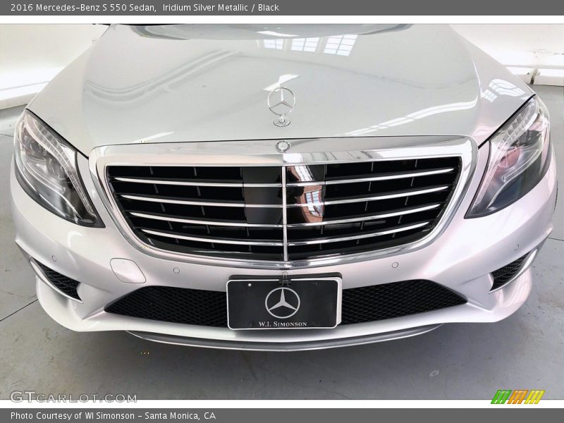 Iridium Silver Metallic / Black 2016 Mercedes-Benz S 550 Sedan