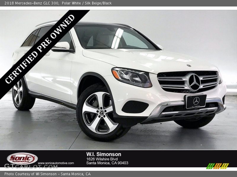 Polar White / Silk Beige/Black 2018 Mercedes-Benz GLC 300