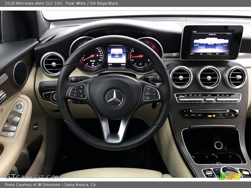 Polar White / Silk Beige/Black 2018 Mercedes-Benz GLC 300