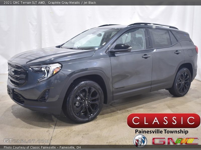 Graphite Gray Metallic / Jet Black 2021 GMC Terrain SLT AWD