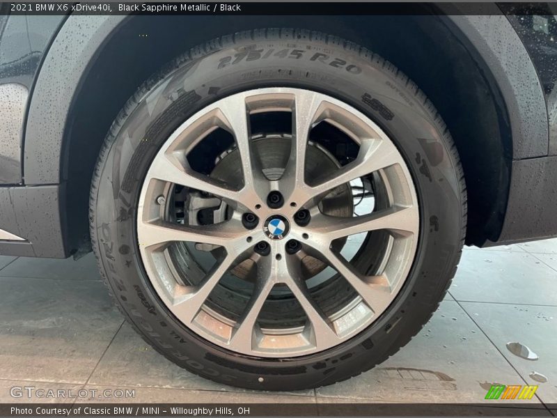Black Sapphire Metallic / Black 2021 BMW X6 xDrive40i