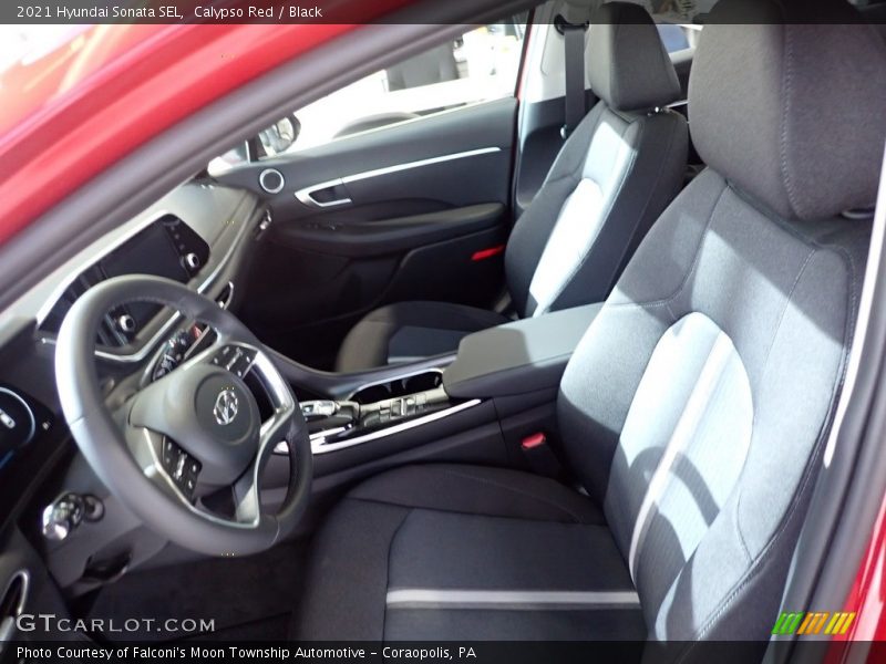 Calypso Red / Black 2021 Hyundai Sonata SEL