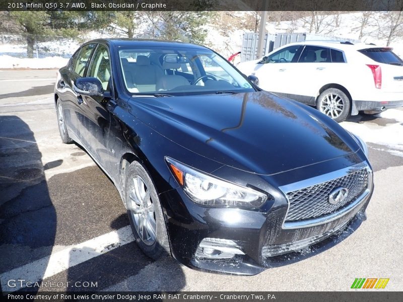Black Obsidian / Graphite 2015 Infiniti Q50 3.7 AWD