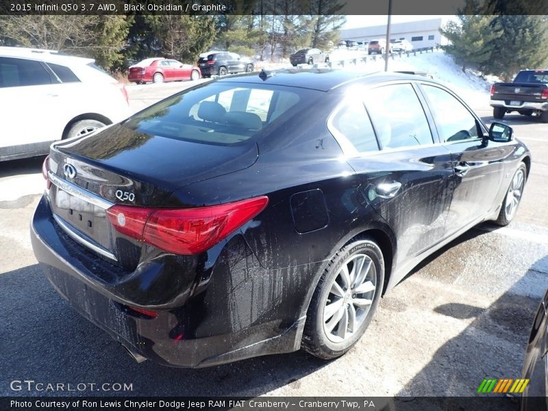 Black Obsidian / Graphite 2015 Infiniti Q50 3.7 AWD