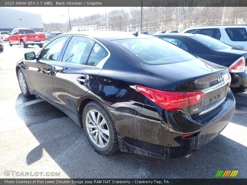 Black Obsidian / Graphite 2015 Infiniti Q50 3.7 AWD