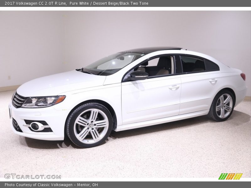 Pure White / Dessert Beige/Black Two Tone 2017 Volkswagen CC 2.0T R Line