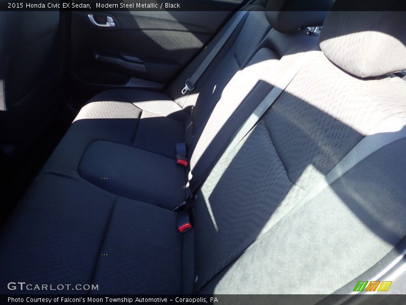 Modern Steel Metallic / Black 2015 Honda Civic EX Sedan