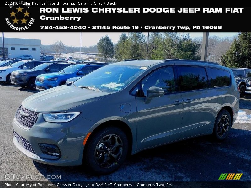 Ceramic Gray / Black 2021 Chrysler Pacifica Hybrid Touring