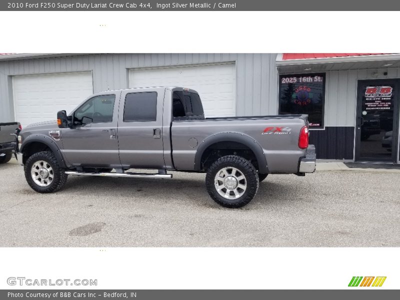 Ingot Silver Metallic / Camel 2010 Ford F250 Super Duty Lariat Crew Cab 4x4