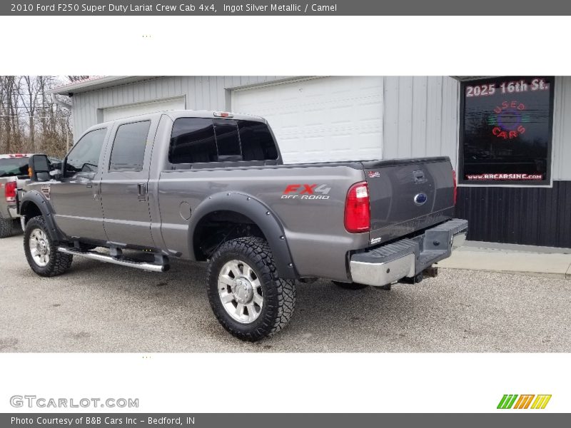 Ingot Silver Metallic / Camel 2010 Ford F250 Super Duty Lariat Crew Cab 4x4