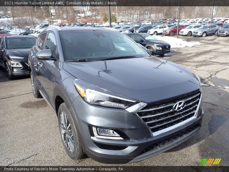 Coliseum Gray Metallic / Black 2021 Hyundai Tucson Limited AWD