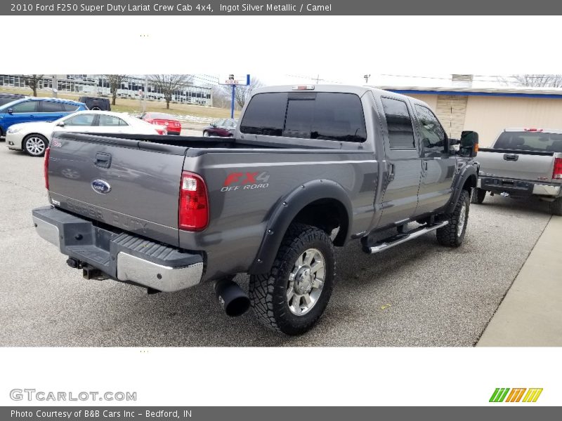 Ingot Silver Metallic / Camel 2010 Ford F250 Super Duty Lariat Crew Cab 4x4